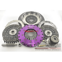 Xtreme Twin Plate Race Clutch 230mm (Organic Solid Centre) Clutch With Flywheel & Concentric Slave fits Ford Falcon XR6 Turbo (BA/BF)