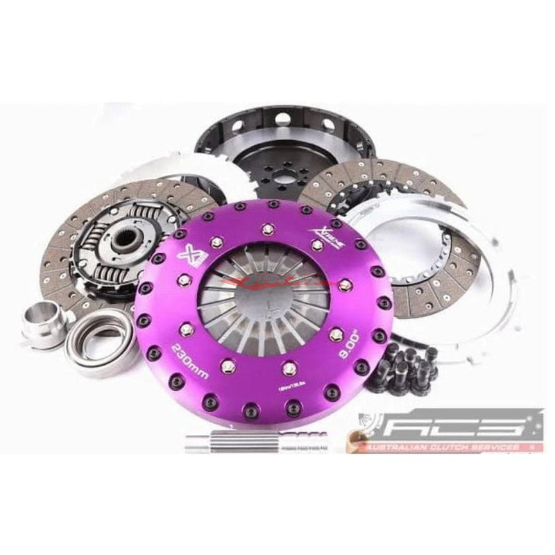 Xtreme Twin Plate Race Clutch 230mm (Organic Sprung Centre) Fits Nissan Skyline R31/R32/R33 (Push Type)