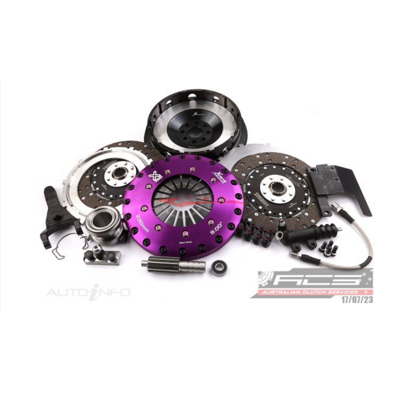 Xtreme Twin Plate Race Clutch 230mm (Organic Sprung Centre) inc SMF & CSC Fits Toyota Supra JZA80 V160 6 Speed (2JZ-GTE)