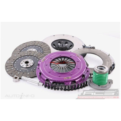 Xtreme Twin Plate Race Clutch 270mm (Organic Solid Centre) With Flywheel & Concentric Slave Fits Ford Mustang GT V8 5.0L (S550)