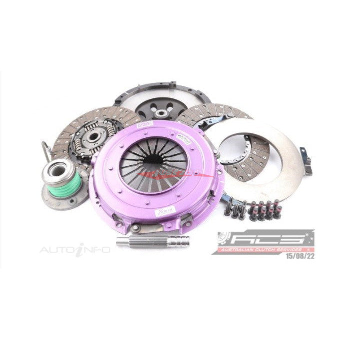 Xtreme Twin Plate Race Clutch 270mm (Organic Sprung Centre) With Flywheel & Concentric Slave Fits Ford Mustang GT V8 5.0L (S550)