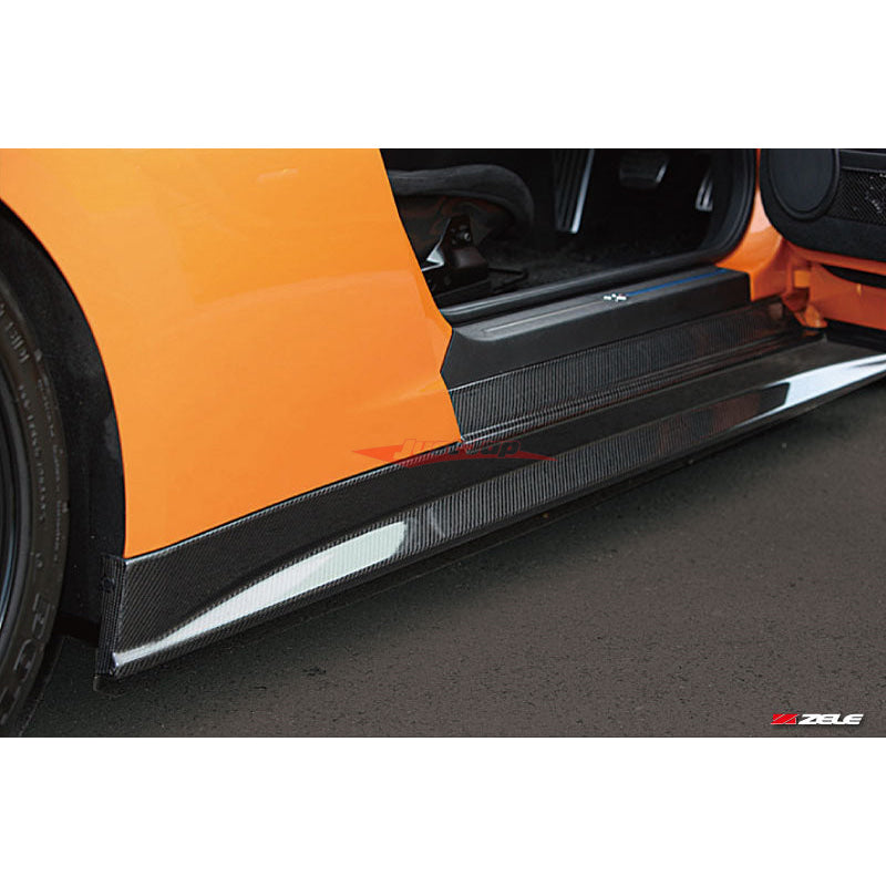 Zele Carbon Side Skirt Set Fits Nissan R35 GT-R CBA/DBA 11/07-11/14