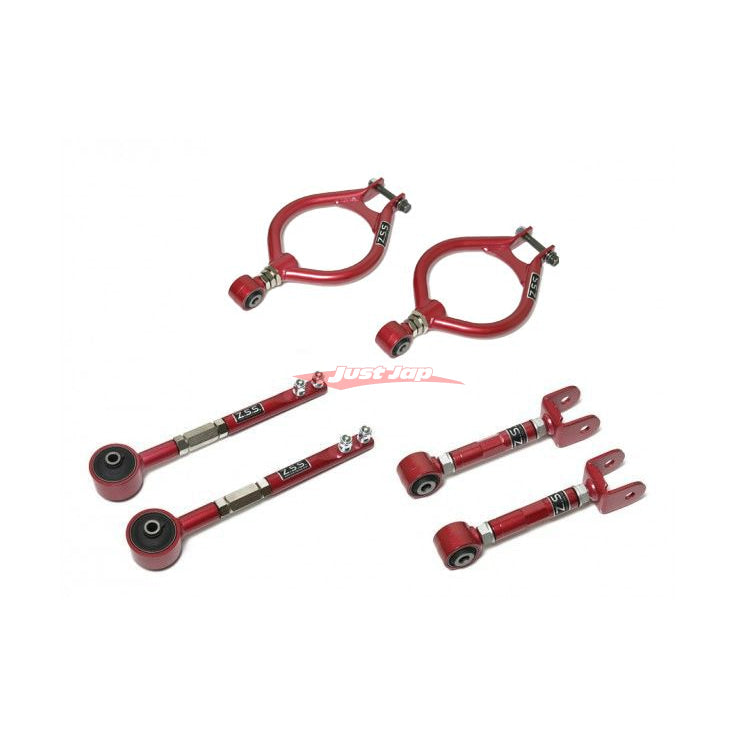 ZSS 6 Piece Suspension Arm Kit (Hardened Rubber) Fits Nissan S13 Silvia, 180SX, R32 Skyline, A31 Cefiro & Z32 300ZX
