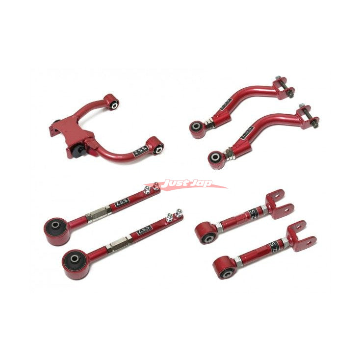 ZSS 8 Piece Suspension Arm Kit (Pillow Ball / Hardened Rubber) Fits Nissan Skyline R33 GTS/T & R34 GT/T (2WD)