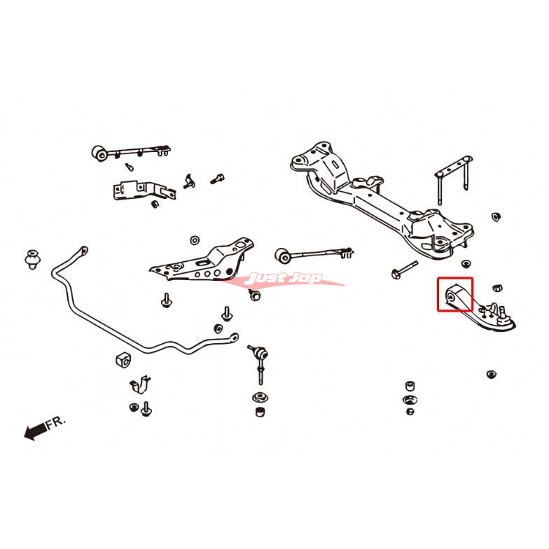ZSS Front Lower Control Arm Bushes (Harden Rubber) Fits Nissan S14/S15 Silvia, R32/R33/R34 Skyline & Z32 300ZX