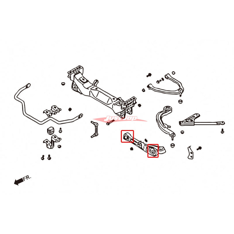 ZSS Front Lower Control Arm Bushing Set fits Nissan Z33 350Z & G35/V35 Skyline & M35 Stagea (AWD/RWD) SKYLINE