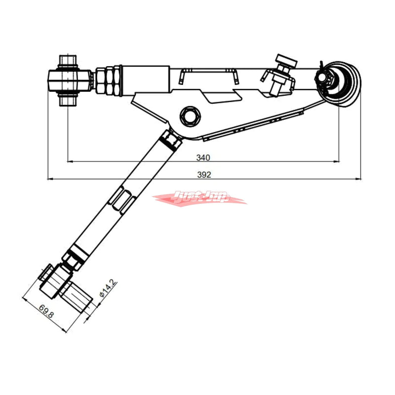 ZSS Front Lower Control Arm & Tension Rods + Sway Bar Endlinks V2 Fits Nissan S14/S15 Silvia, 200SX, R32/R33/R34 Skyline GTS/T & GT/T