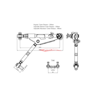 ZSS Front Lower Control Arm & Tension Rods + Sway Bar Endlinks V2 Fits Nissan S14/S15 Silvia, 200SX, R32 Skyline GTS/T
