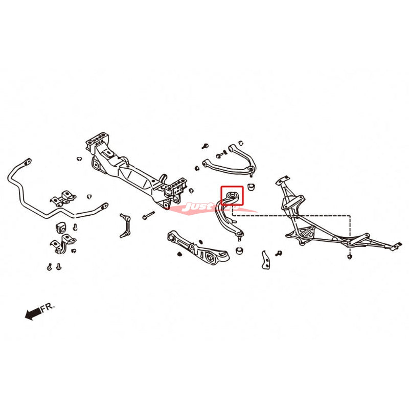ZSS Front Tension Caster Rod Bushes Fits Nissan Z33 350Z & V35/G35 Skyline & NM35 Stagea (2WD/4WD)