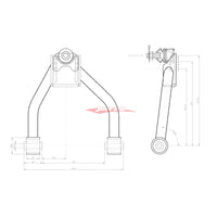 ZSS Front Upper Camber Arms (Hardened Rubber) Fits Lexus IS200/IS300 XE10, Toyota Chaser JZX110 & Altezza SXE10 98-05, Toyota Crown JZS171
