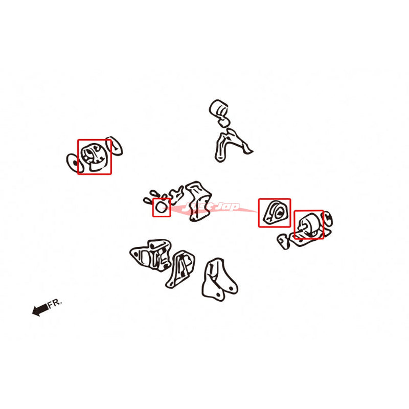 ZSS Harden Engine Mounts- Mitsubishi Evolution 7 8 9 CT9A (5 Speed M/T)