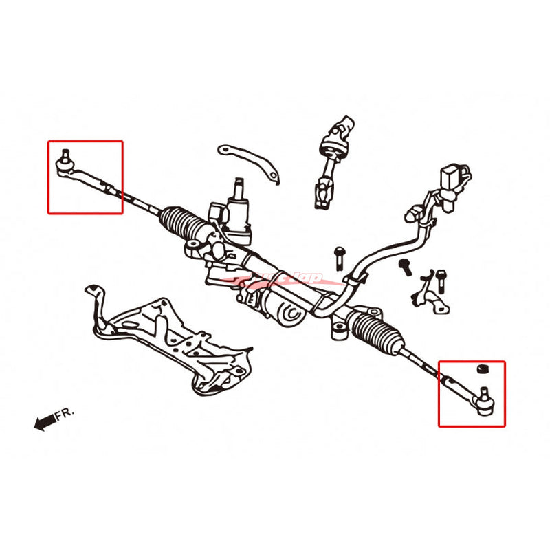 ZSS Harden Tie Rod End Fits Subaru Impreza GC/GF/GM/GD/GG/GE/GH/GR/GV/GP/GJ/VA, Forester SF/SG/SH/SJ BRZ , TOYOTA FT86