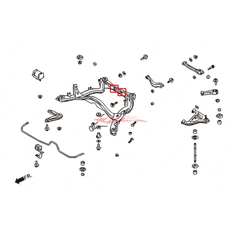 ZSS Rear Diff Support Member Bushes fits Nissan S14/S15/R32/R33/R34/Z32