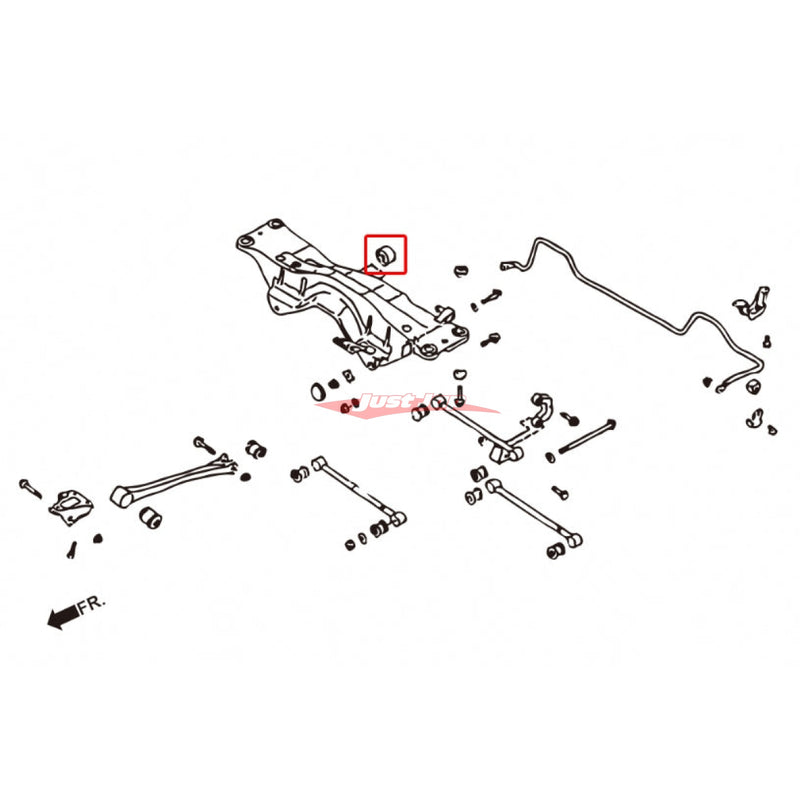 ZSS Rear Differential Subframe Bushings (Hardened Rubber) Fits Subaru Impreza (GC/GF/GM/GD/GG) & Forester (SF/SG) Legacy (BD/BG/BK)