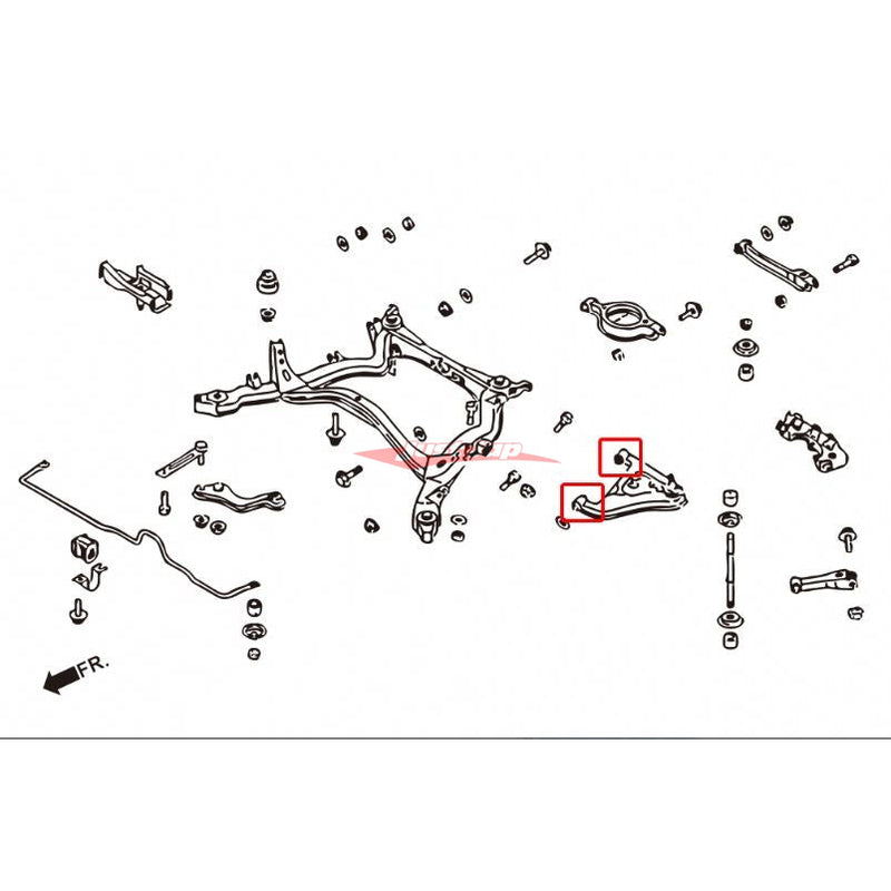 ZSS Rear Lower Control Arm Bushes Fits Nissan A31 Cefiro, S13 Silvia, S13 180SX, R32 Skyline & Z32 300ZX