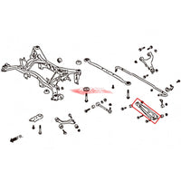 ZSS Rear Lower Control Arm (Hardened Rubber) Fits Subaru Impreza (07+), Forester (09+), Legacy (09-13), BRZ & Toyota 86