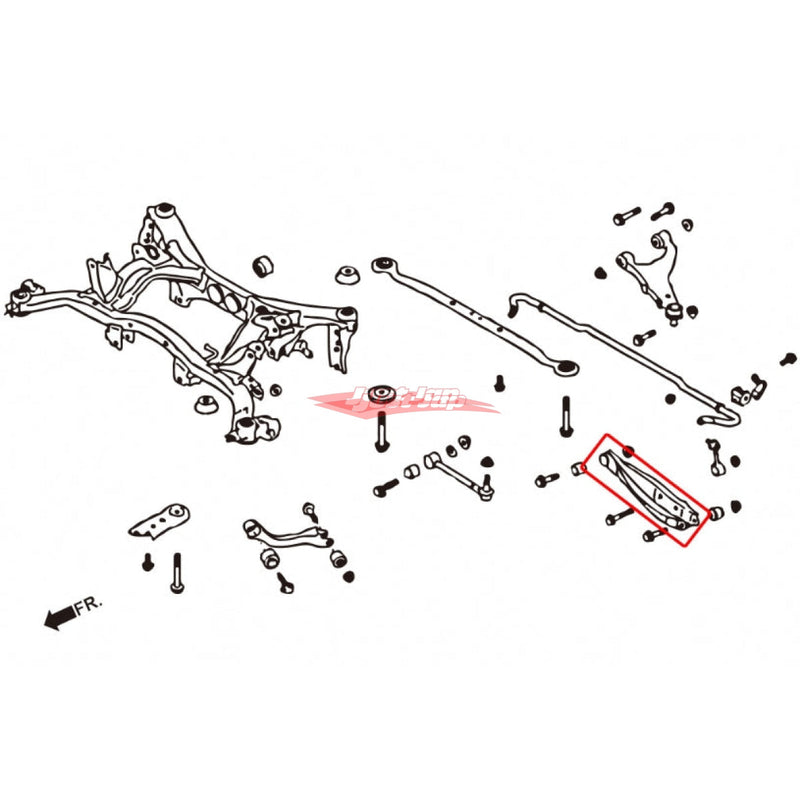 ZSS Rear Lower Control Arm (Hardened Rubber) Fits Subaru Impreza (07+), Forester (09+), Legacy (09-13), BRZ & Toyota 86