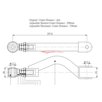 ZSS Rear Upper Camber Arms (Hardened Rubber) Fits Nissan S14/S15 Silvia & 200SX, R33/R34 Skyline, C34 Stagea & C35 Laurel