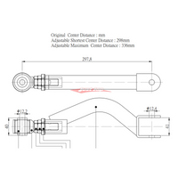 ZSS Rear Upper Camber Arms (Pillow Ball) Fits Nissan S14/S15 Silvia & 200SX, R33/R34 Skyline, C34 Stagea & C35 Laurel