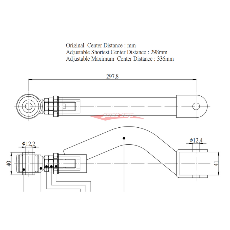 ZSS Rear Upper Camber Arms (Pillow Ball) Fits Nissan S14/S15 Silvia & 200SX, R33/R34 Skyline, C34 Stagea & C35 Laurel