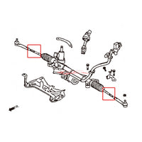 ZSS Harden Steering Rack End Fits Subaru Impreza GD/GG/GE/GH/GR/GV/GP/GJ, Forester SG/SJ & Legacy BL/BP/BM/BR