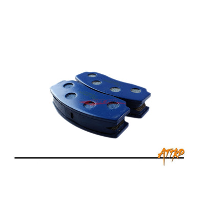 ATTKD Sports Compound Brake Pads - ATTKD 6 & 4 Piston Front & Big 6 Pot Rear Brake Caliper (Blue)