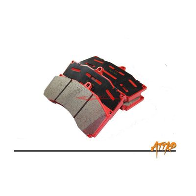 ATTKD Track Compound Brake Pads - ATTKD Medium 8 Piston & Big 6 Piston Front Caliper (Red)