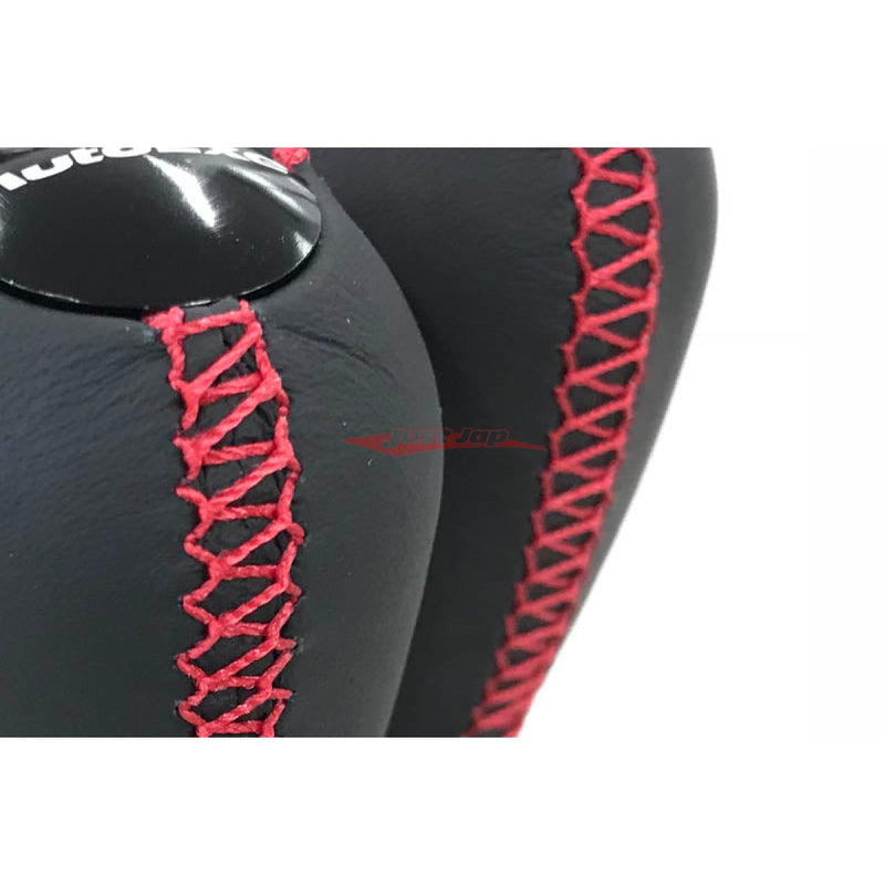 AutoExe Genuine Leather Gear Shift Knob - Black Stitch Manual Transmission (M10 x 1.25)