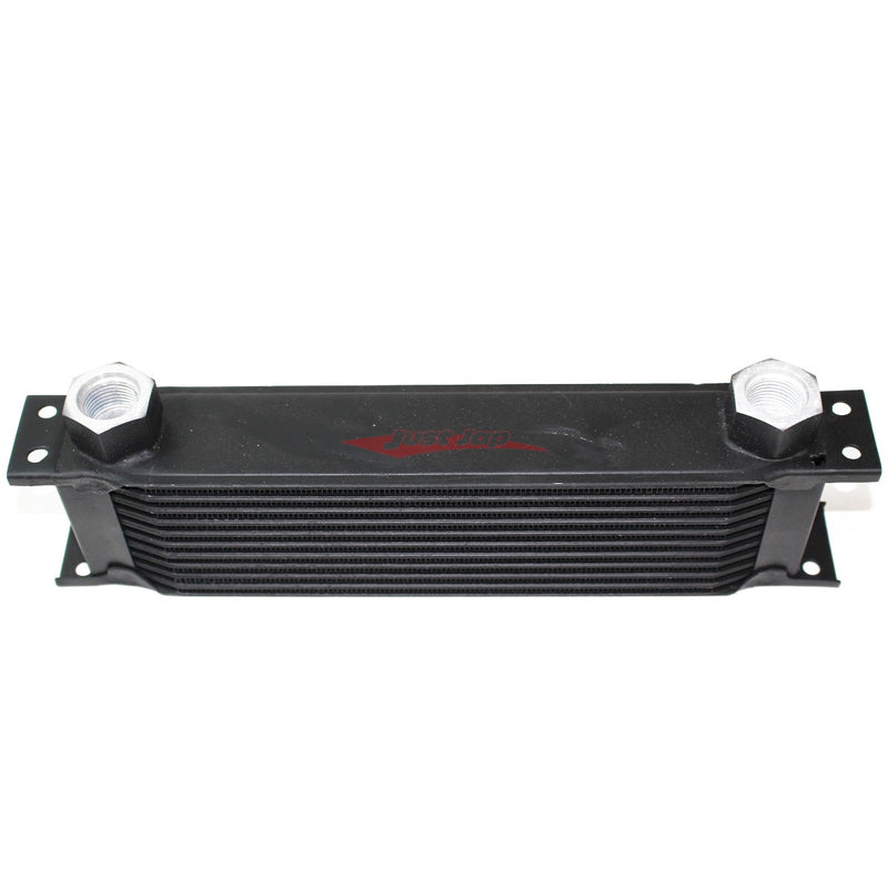Cooling Pro Oil Cooler - 11 Row Heavy Weight Black -10 Female Outlet (285x80 Core Size)