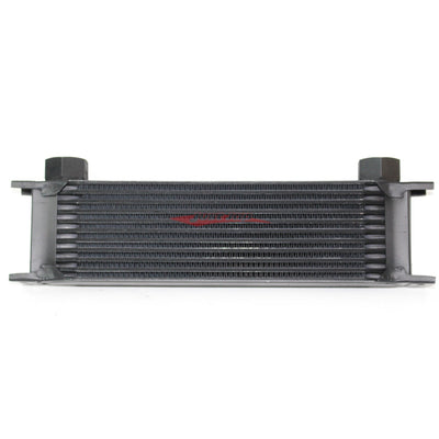 Cooling Pro Oil Cooler - 11 Row Heavy Weight Black -10 Female Outlet (285x80 Core Size)