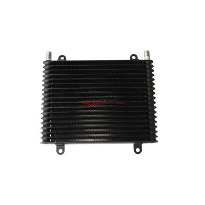 Cooling Pro Oil Cooler - 18 Row Light Weight Black 10AN Hose tail outlet (305x230 Core Size)