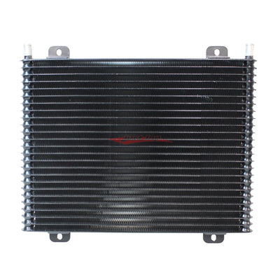 Cooling Pro Oil Cooler - 25 Row Black with 15mm Hose Tail Outlets (460x350 Core Size)