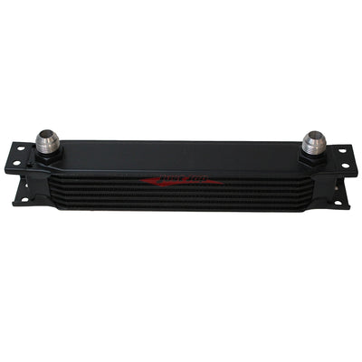 Cooling Pro Oil Cooler - 7 Row Hw Black - 10 Outlets (285x50 Core Size)