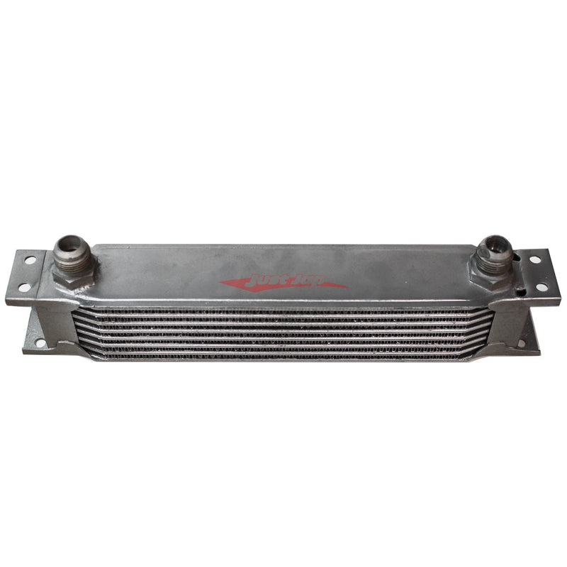 Cooling Pro Oil Cooler - 8 Row Heavy Weight Silver -10 Outlets (285x55 Core Size)