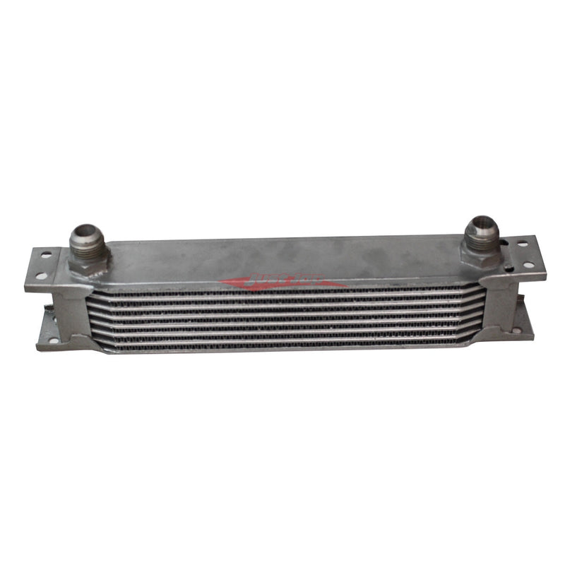 Cooling Pro Oil Cooler - 8 Row Heavy Weight Silver -10 Outlets (285x55 Core Size)