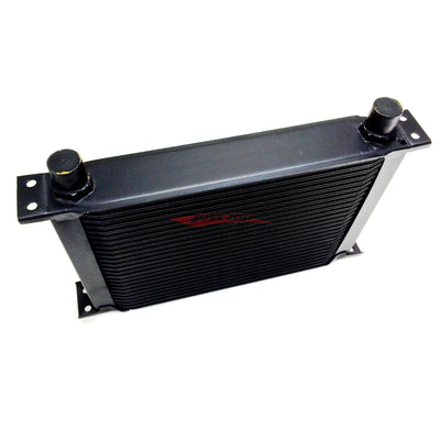 Cooling Pro Oil Cooler - 9 Row Heavy Weight Black -10 Outlets (285x50 Core Size)