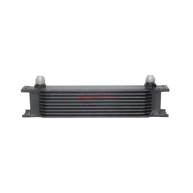 Cooling Pro Oil Cooler - 9 Row Heavy Weight Black -10 Outlets (285x50 Core Size)