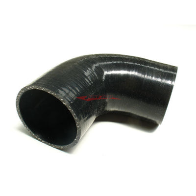 Cooling Pro Silicone 2.75 Inch / 70mm 90 Degree Bend Elbow Hose Black