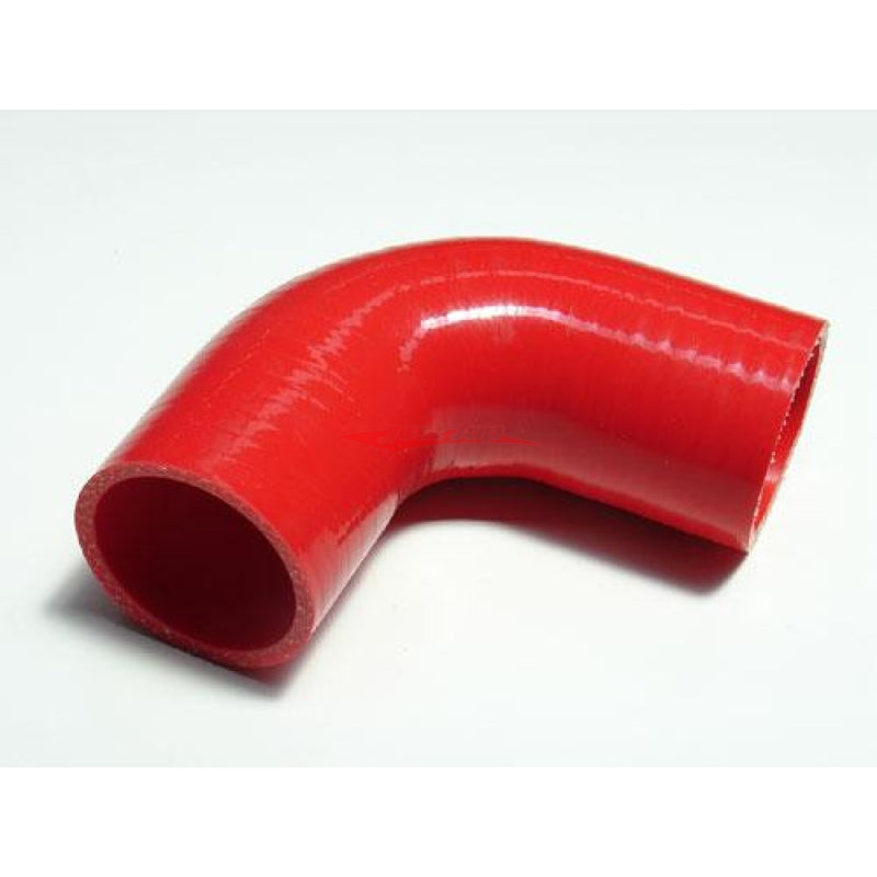 Cooling Pro Silicone 2.75 Inch / 70mm 90 Degree Bend Elbow Hose Red
