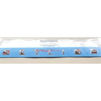 Genuine Nissan "SKYLINE" Rear Trunk Emblem Fits Nissan Skyline V35 (Coupe)