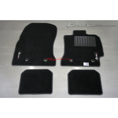 HKS Kansai Service Floor Mat Set (Red Stitching) Fits Subaru WRX STi V1/VA