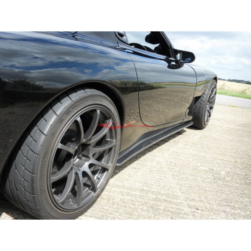 JSAI AERO Feed Style Side Skirt Extensions- Mazda FD3S RX7